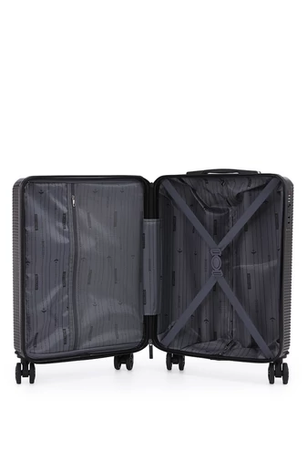 Troler De Cabină Wizzair Negru Bonluo Cu Pereți Tari 55*40*20cm Roți Detașabile