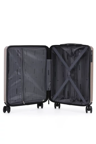 Troler De Cabină Wizzair Negru Bonluo Cu Pereți Tari 55*40*20cm Roți Detașabile