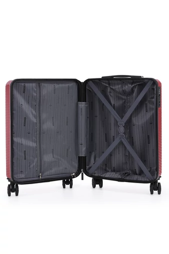 Troler De Cabină Wizzair Negru Bonluo Cu Pereți Tari 55*40*20cm Roți Detașabile
