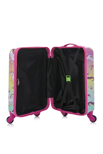 Troler Copii Model Unicorn Colorat Perfect Pentru Călătorii Vesele 50*33*20cm