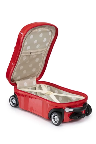 Troler Copii În Formă De Mașinuță Roșie Design Sport Ușor Și Practic Pentru Călătorii 50*30*23cm