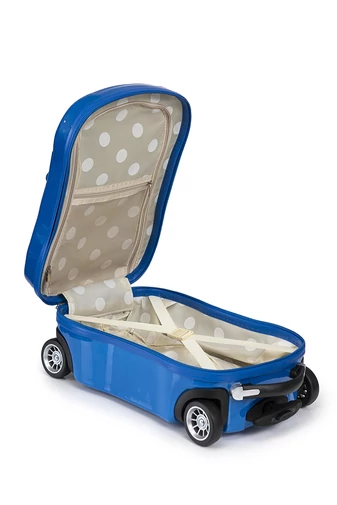 Troler Copii În Formă De Mașinuță Albastră Design Sport Ușor Și Practic Pentru Călătorii 50*30*23cm