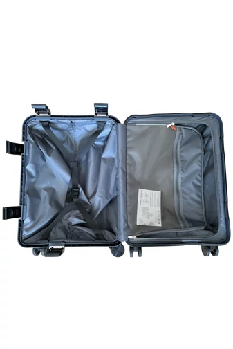 Troler Gri Mare Din PP Rezistent, Antizgârieturi Roți Silențioase Mâner Din Aluminiu, Încuietoare TSA 74*51*29cm