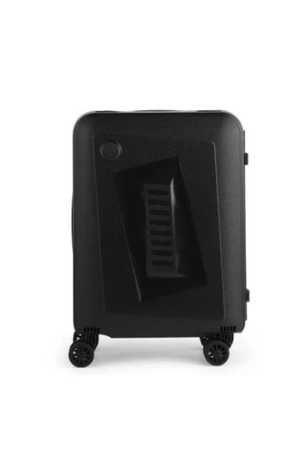Troler De Cabina Negru Din PP Rezistent, Antizgârieturi Roți Silențioase Mâner Din Aluminiu, Încuietoare TSA 55*38*20cm