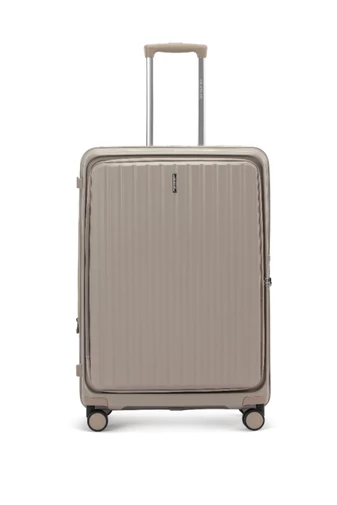 Troler Mediu Culoarea Sampanie Din PP Cu Spațiu Extensibil Și Cifru TSA  64*41*27cm
