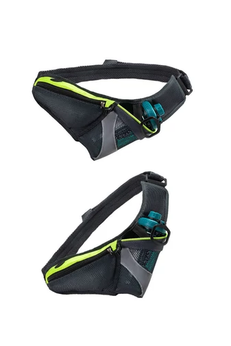 Borseta Sport Unisex Cu Suport Pentru Sticlă Bonluo Negru Cu Verde 
