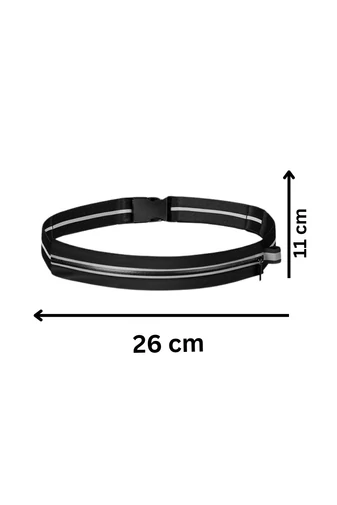 Borsetă Sport Impermeabilă Neagră Cu Bandă Reflectorizantă Anti-Furt Bonluo Unisex