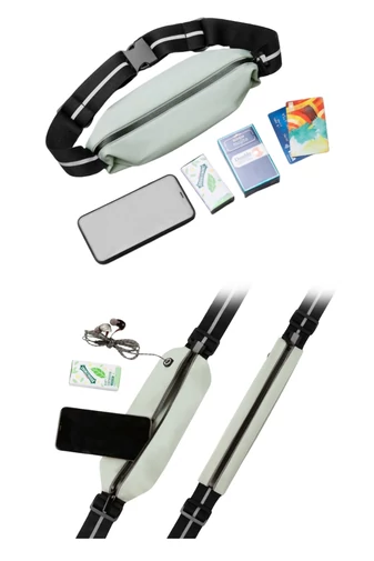 Borsetă Sport Impermeabilă Neagră Cu Bandă Reflectorizantă Anti-Furt Bonluo Unisex
