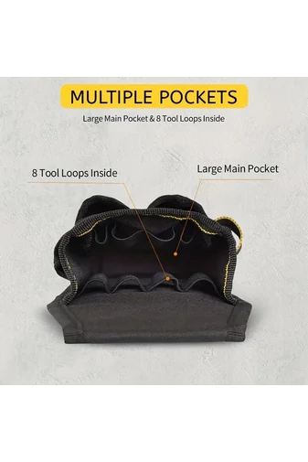 Centura Scule Multifuntionala Neagra Din Tesătură Oxford(23.5*12.5*6cm)