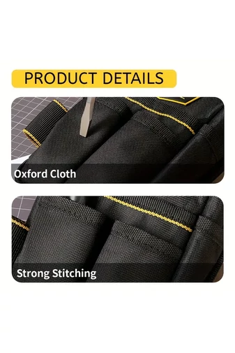 Centura Scule Multifuntionala Neagra Din Tesătură Oxford(23.5*12.5*6cm)