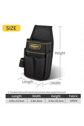Centura Scule Multifuntionala Neagra Din Tesătură Oxford(23.5*12.5*6cm)
