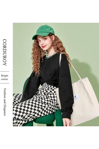 Geantă Tote Stil Sacosă Casual Pânză Bej Bonluo Spațioasă Rezistentă Și Elegantă 38*35*11cm