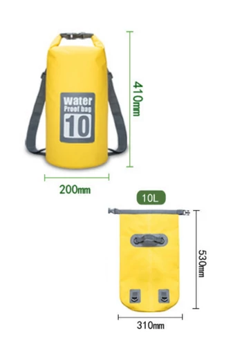 Set Sac Etanș Portabil Galben Și Husă Telefon Bonluo Unisex Ideal Pentru Plajă, Pescuit 10 L 