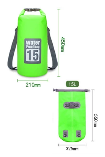 Set Sac Etanș Portabil Galben Și Husă Telefon Bonluo Unisex Ideal Pentru Plajă, Pescuit 15L 