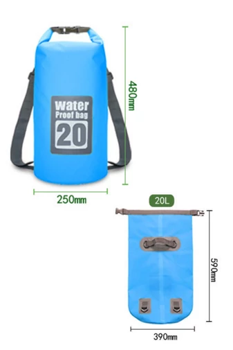 Set Sac Etanș Portabil Galben Și Husă Telefon Bonluo Unisex Ideal Pentru Plajă, Pescuit 15L 