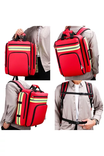 Rucsac Medical De Prim Ajutor Pentru Situații De Urgență Bonluo Rezistent la Apă Capacitate Mare 45*35*15cm