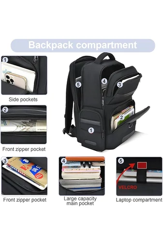 Rucsac Multifuncțional Antifurt Pentru Laptop Până la 17” Impermeabil ,Spațios 46*36*20cm