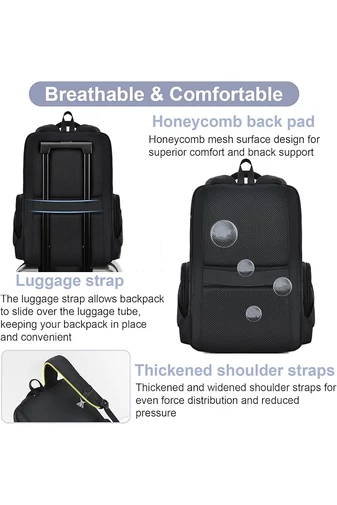 Rucsac Multifuncțional Antifurt Pentru Laptop Până la 17” Impermeabil ,Spațios 46*36*20cm