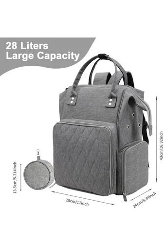 Rucsac Pentru Depozitare Fire și Accesorii de Tricotat 28L Material Rezistent Oxford 600D