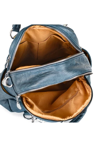 Bonluo Rucsac/ Geanta Crossbody Neagră Din Imitație De Piele Dimensiuni 26*24*12cm