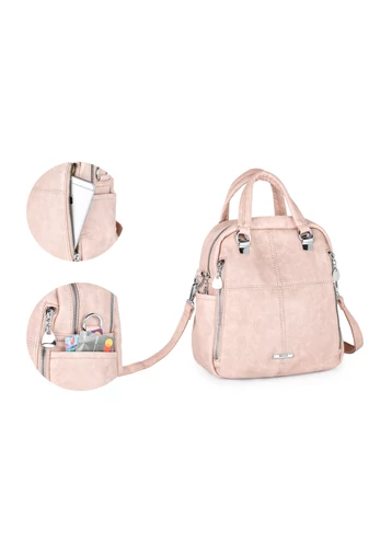 Bonluo Rucsac/ Geanta Crossbody Neagră Din Imitație De Piele Dimensiuni 26*24*12cm