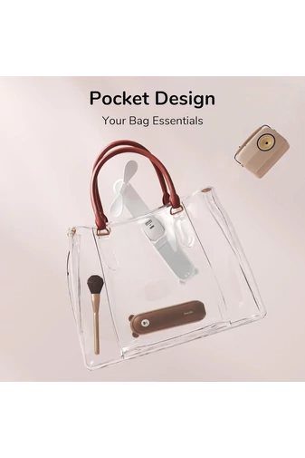 Ventilator Portabil F8X 3-în-1 Mini Ventilator Pliabil Cu Baterie Externă Și Lanternă 4000mAh, USB-C