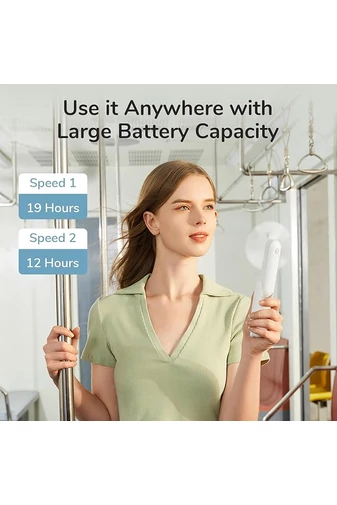 Ventilator Portabil F8X 3-în-1 Mini Ventilator Pliabil Cu Baterie Externă Și Lanternă 4000mAh, USB-C