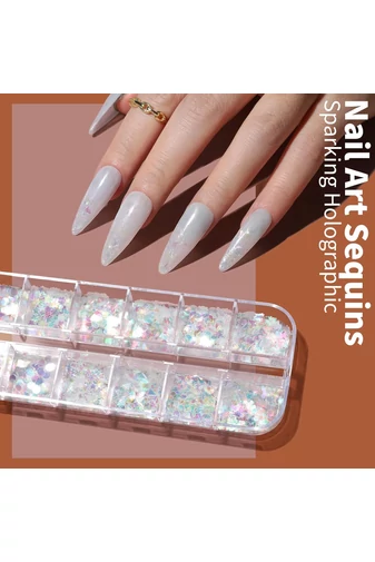 Set Nail Art Complet Pensule, Paiete, Autocolante, Strasuri Și Folii Pentru Manichiură Creativă