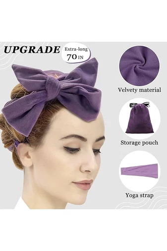 Set Cadou Pentru Bucle Violet Fără Căldură Bentită De Coafat Pentru Onduleuri Naturale