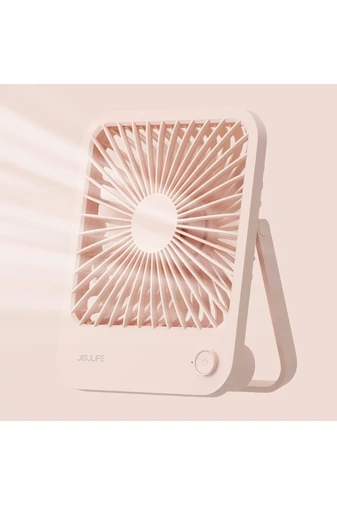 Ventilator Portabil Ultra-Subțire Roz 4 Trepte De Viteză Design Pliabil 2000mAh Silentios