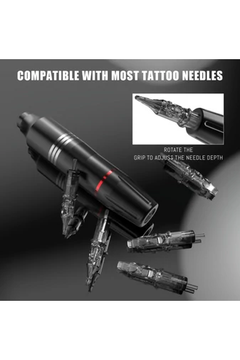 Set Complet Pentru Tatuaje Profesionale Mașină Pen Wireless Cernala Accesorii Si Ace