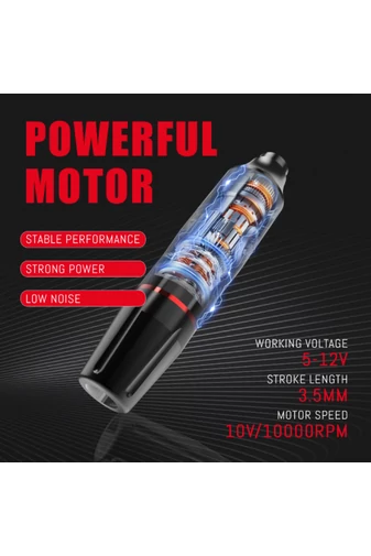 Set Complet Pentru Tatuaje Profesionale Mașină Pen Wireless Cernala Accesorii Si Ace