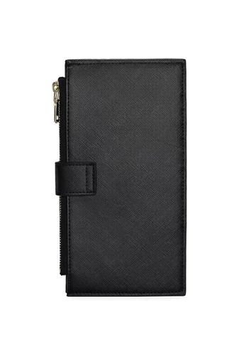Portofel RFID Dama Din Piele PU Negru Cu 16 Sloturi Card 19,5*11*2cm