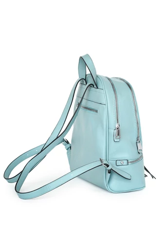 Rucsac Damă Elegant Albastru Cu Multiple Compartimente Bonluo 30*27*11 Din PU