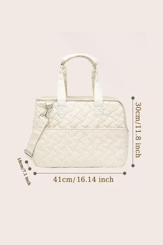 Geantă De Transport Pentru Animale De Companie Alba Stil Tote Bonluo 30*41cm
