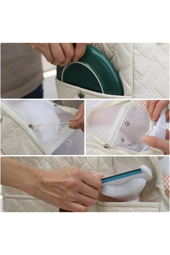Geantă De Transport Pentru Animale De Companie Alba Stil Tote Bonluo 30*41cm