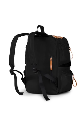 Bonluo Rucsac Negru Din Pânză Solidă Dimensiune Wizz-air (40x30x20cm)