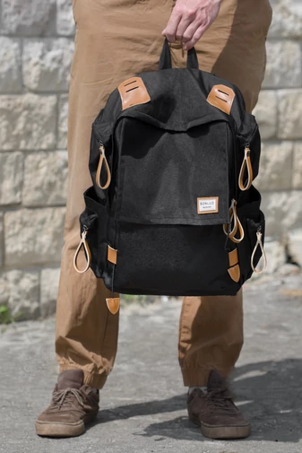 Bonluo Rucsac Gri Deschis Din Pânză Solidă Dimensiune Wizz-air (40x30x20cm)