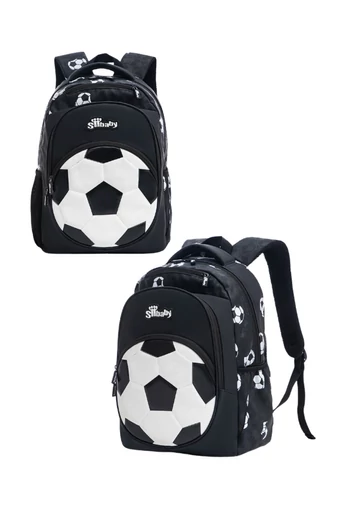 Rucsac Ergonomic Bonluo Pentru Copii Design Fotbal Material Tesătura Oxford impermeabil Dimensiune (40*29*19cm)
