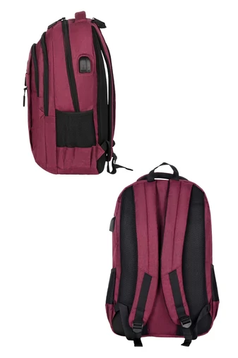 Rucsac Multifuncțional Din Țesătură Oxford Impermeabil Și Rezistent Cu Spațiu USB Negru 47*33*17cm