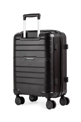 Troler De Cabină Ormi Negru Polipropilen De Calitate Premium Extrem De Rezistent Cu Roți Detașabile 53*35*20cm