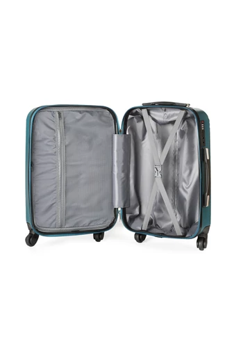 Troler De Cabină Wizzair Cu Pereți Tari ABS Verde Închis Cu Cifru TSA 55*38*22cm