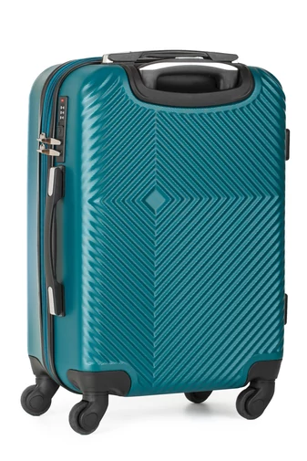 Troler De Cabină Wizzair Cu Pereți Tari ABS Verde Închis Cu Cifru TSA 55*38*22cm