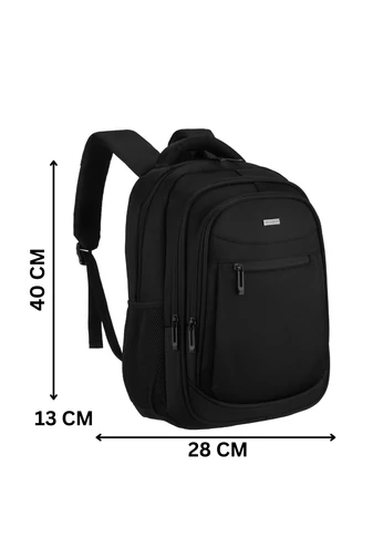 Rucsac Wizzair Ryanair Din Poliester Impermeabil Negru Cu Compartiment Laptop Și Prindere Troler 40*28*13cm