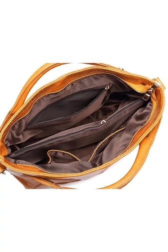 Geantă De Umăr Damă Din PU Tip Tote Maro 25*32*14cm