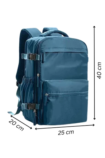Rucsac Bagaj De Mana Wizzair,Rynair Albastru Multifunctional Din Poliester Cu Compresie Vacuum 40*25*20cm