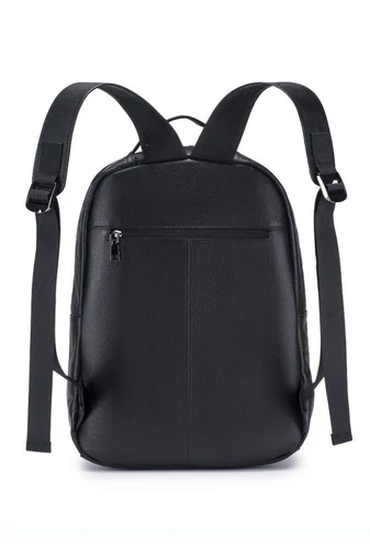 Rucsac Din Piele Naturală Neagră Pentru Laptop Design Elegant 42*29*18 Cm