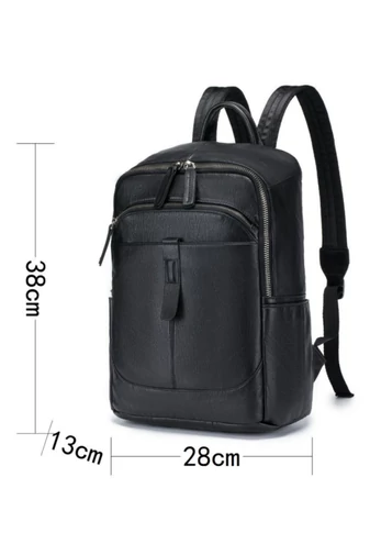 Rucsac Elegant Bagaj De Mână Wizzair Ryanair Din Piele Naturală Neagră Spațiu Laptop 38*29*13 Cm