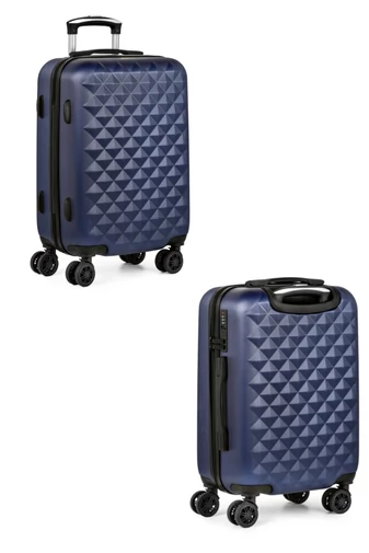 Set Troler De Cabină / Rucsac Wizzair, Ryanair Bagaj De Mână 40*30*20cm / 55*35*22cm Cu Roți Detașabile Negru