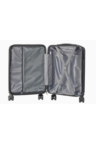 Troler De Cabină Wizzair Negru Cu Pereți Tari 55*40*20cm Roți Detașabile